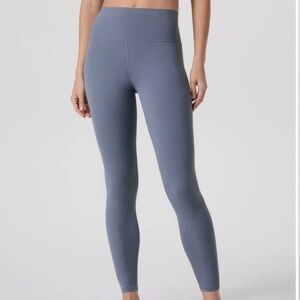 Vuori All The Feels Blissblend H-Rise Legging, 24" Inseam, Blue Heron, Size M